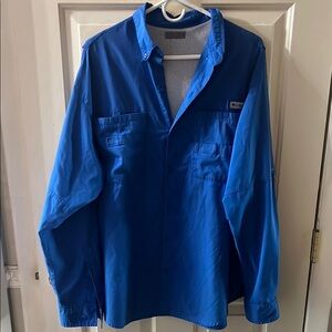 Columbia Vibrant Blue Outdoor Shirt